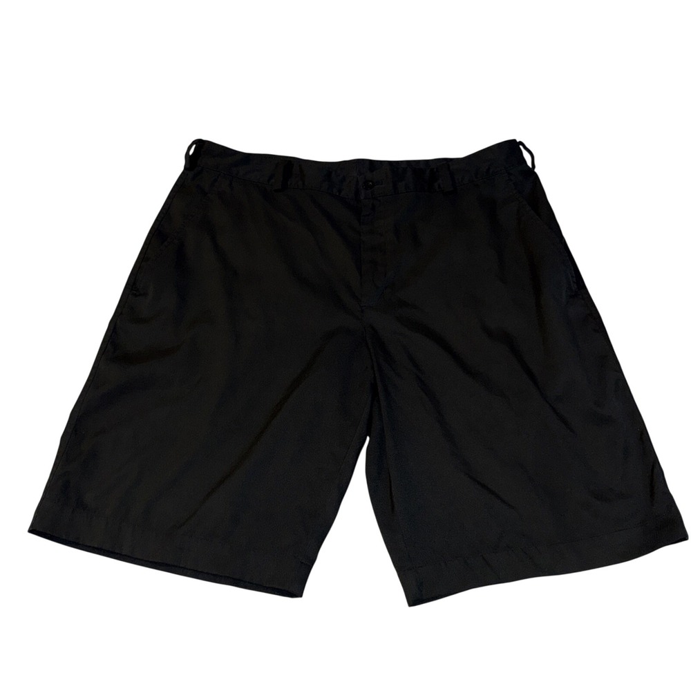 Nike Golf Mens Black Dri-FIT Flat Front Performance Shorts 330239-010 Size 36